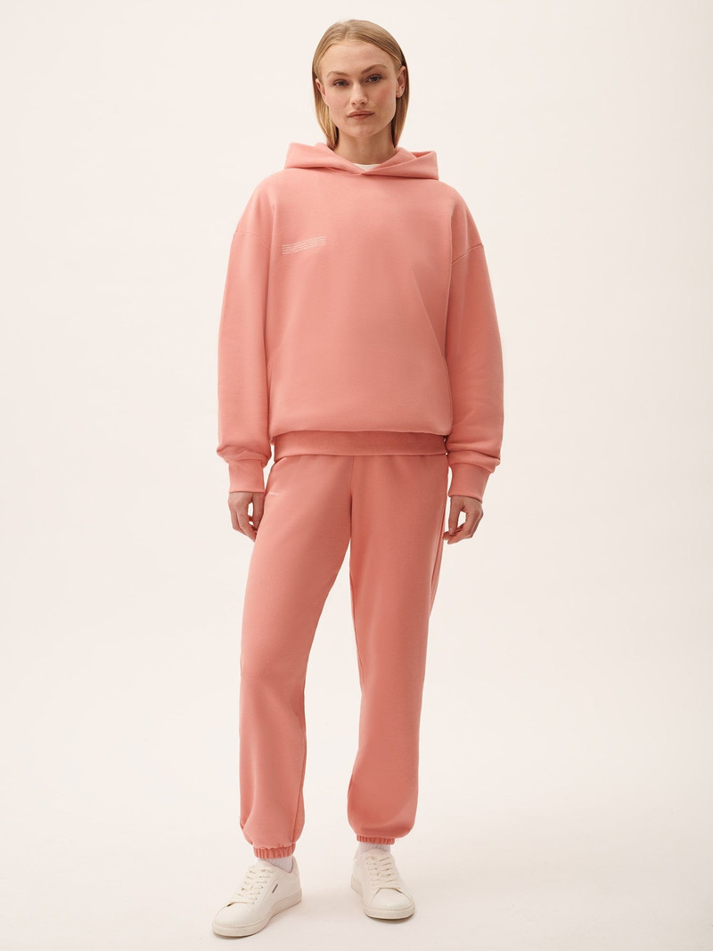 PANGAIA Womens 365 Midweight Hoodie - Dewy Rose outlook