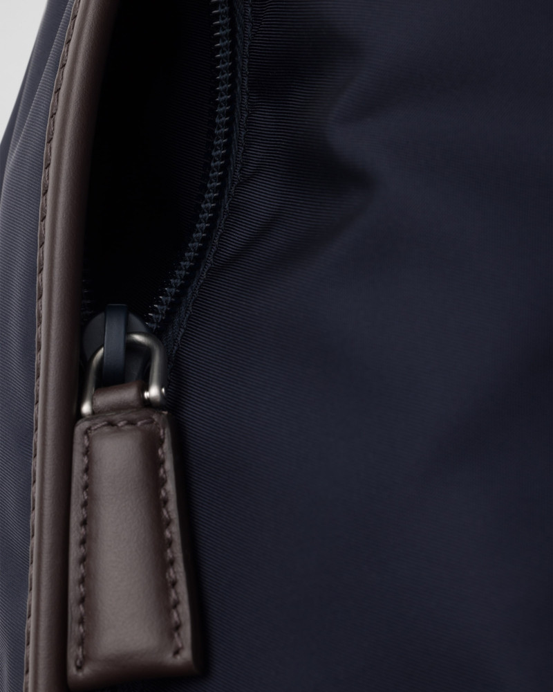 Small Re-Nylon and leather shoulder bag 6