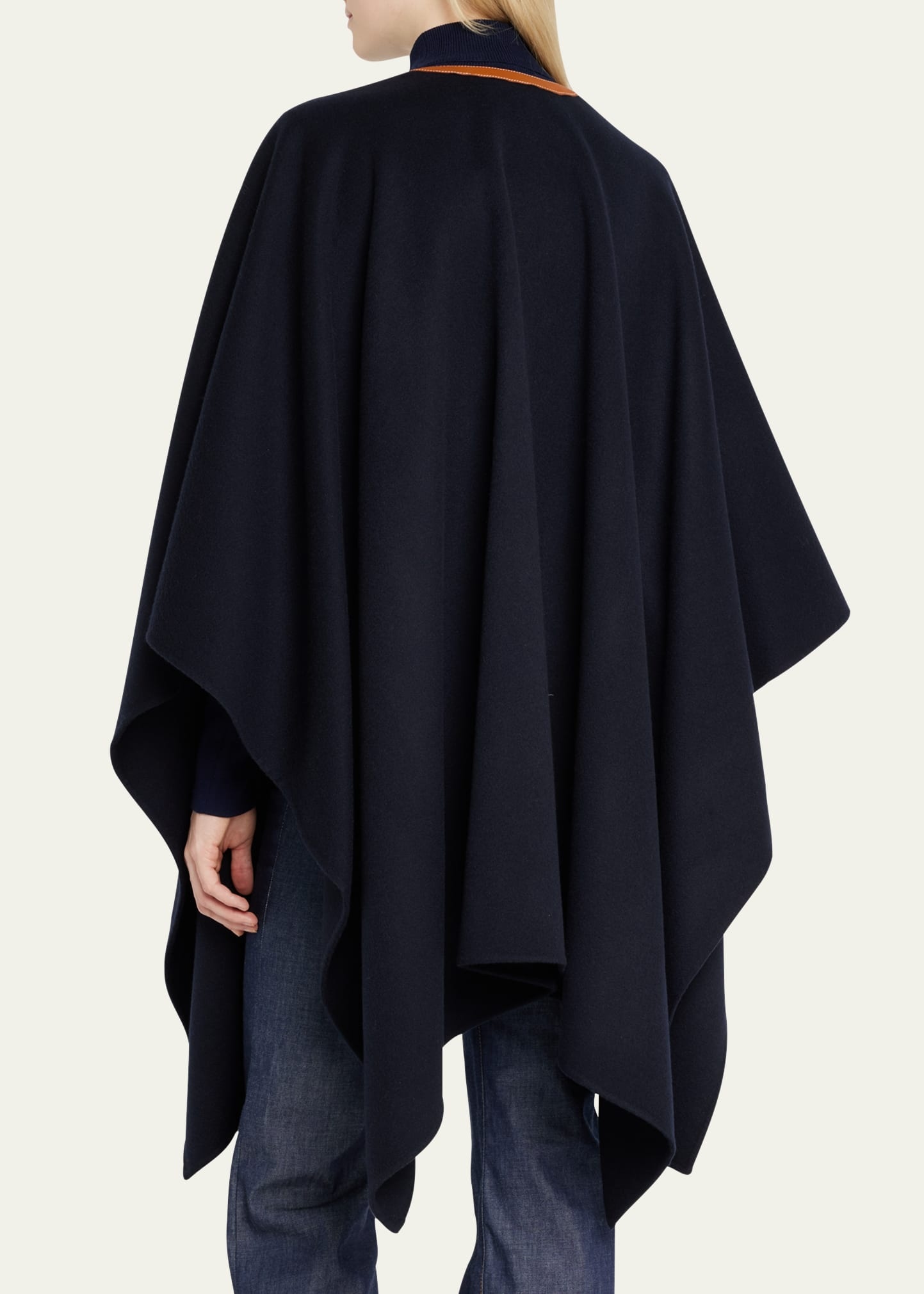 Loro Piana Cashmere & Leather Cape