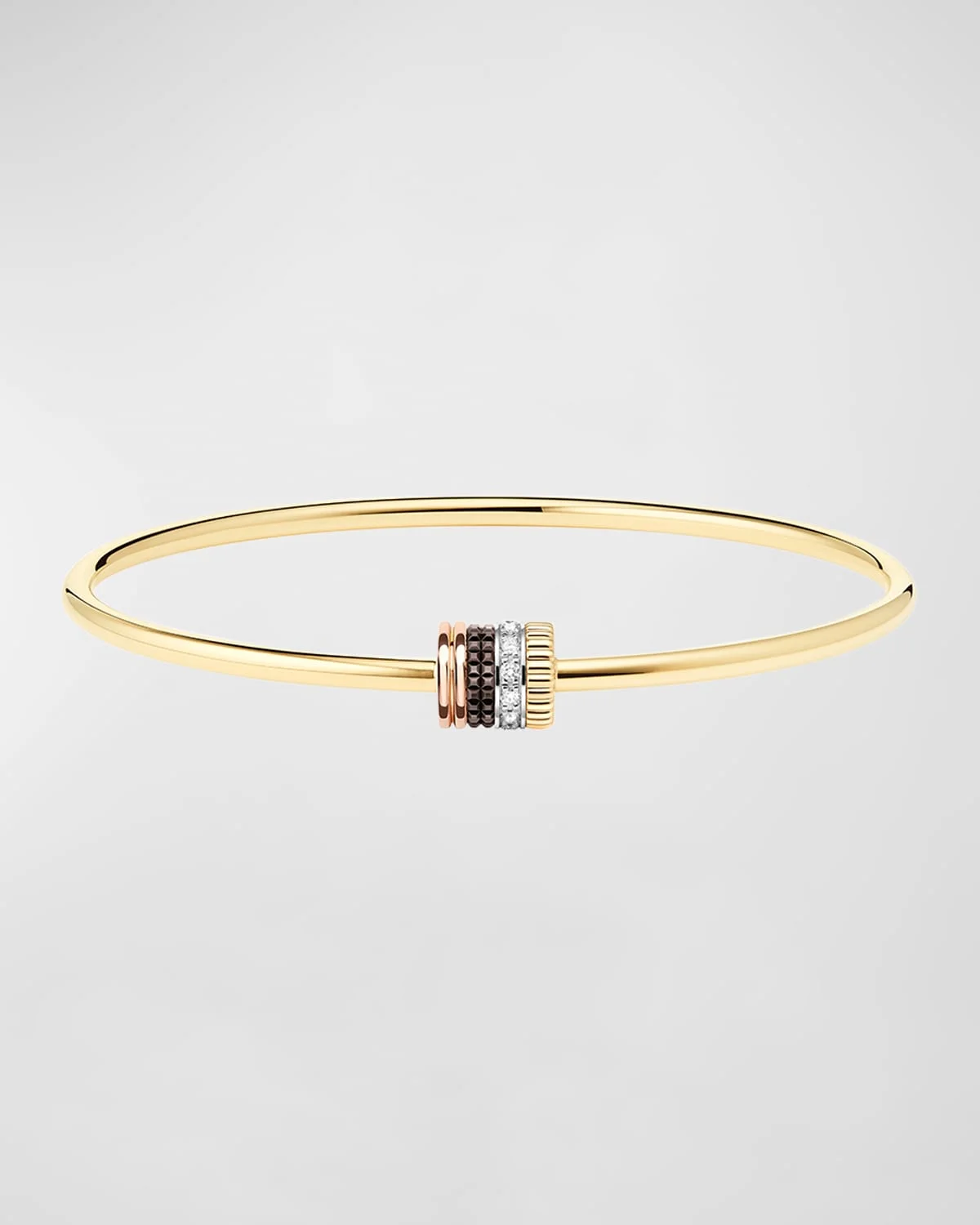 Quatre 18K Gold Diamond Bangle Bracelet - 1