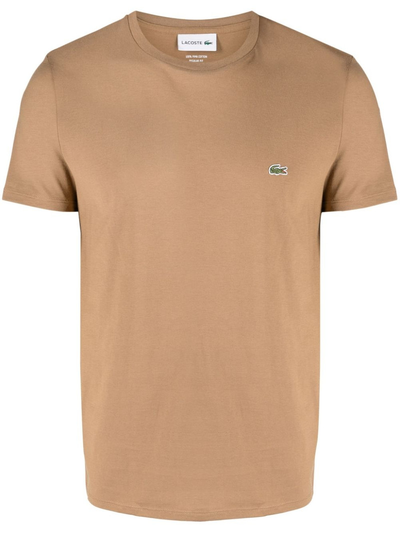 logo-embroidered cotton T-shirt 1