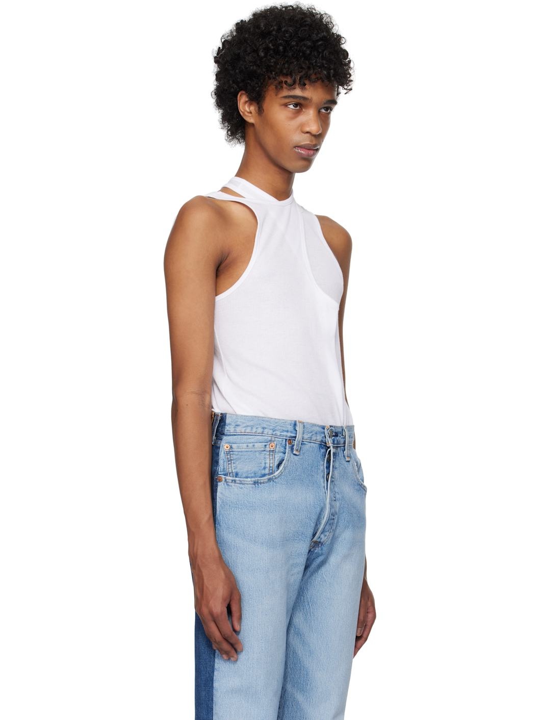 White Twintank Tank Top - 2