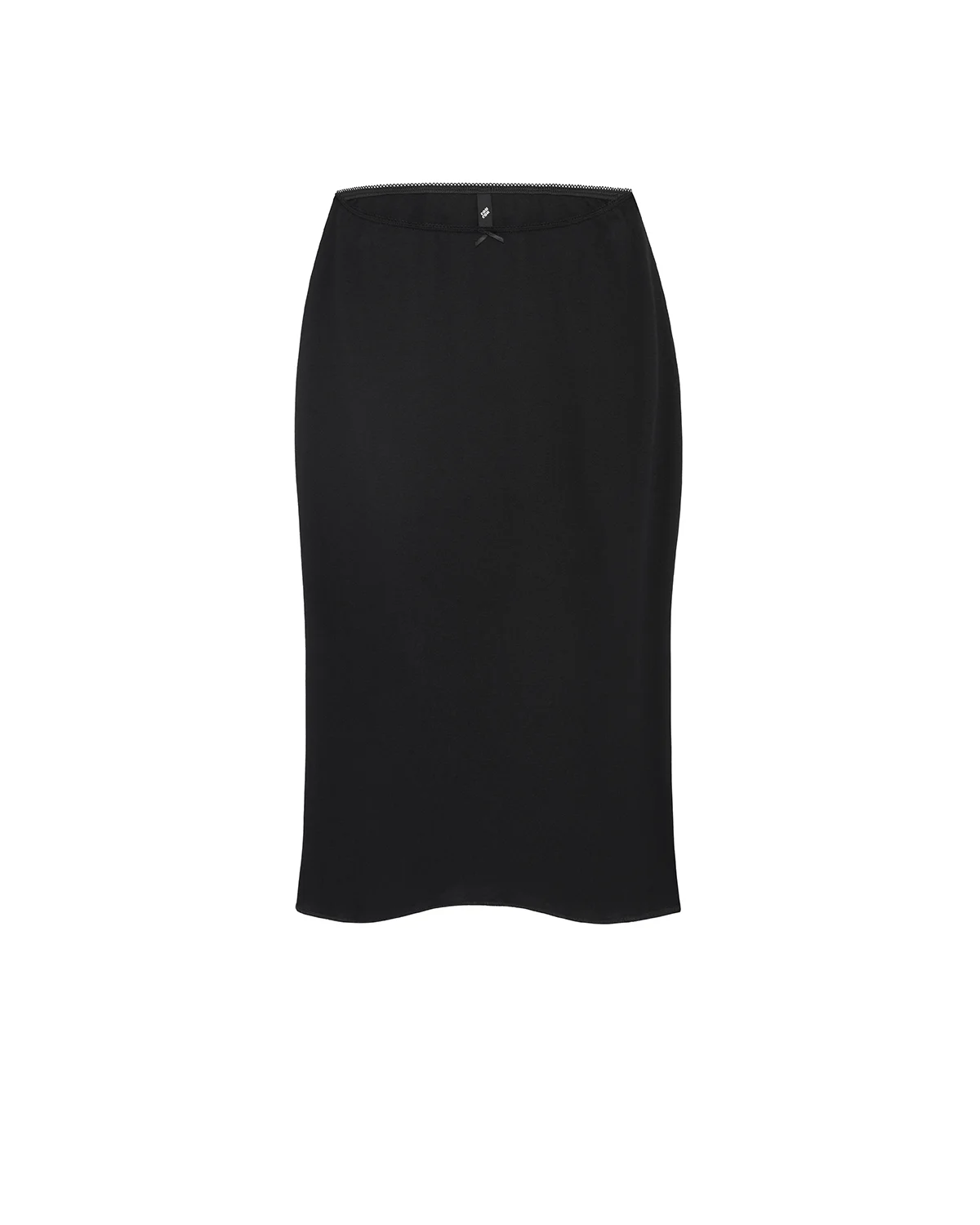The Slip Skirt: Cotton Jersey Black - 1
