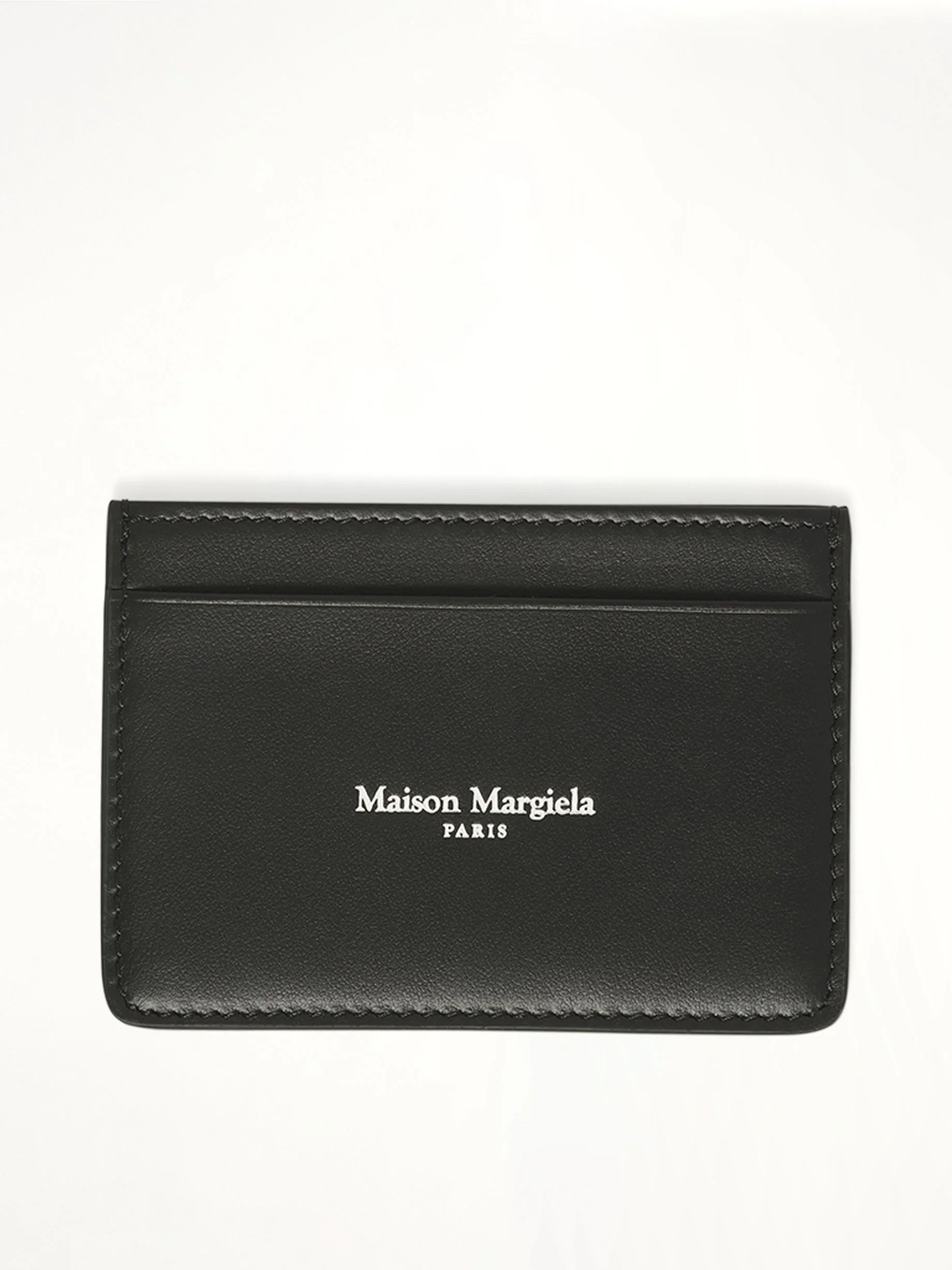 Maison Margiela Cardholder Slim in Black/Silver - 1