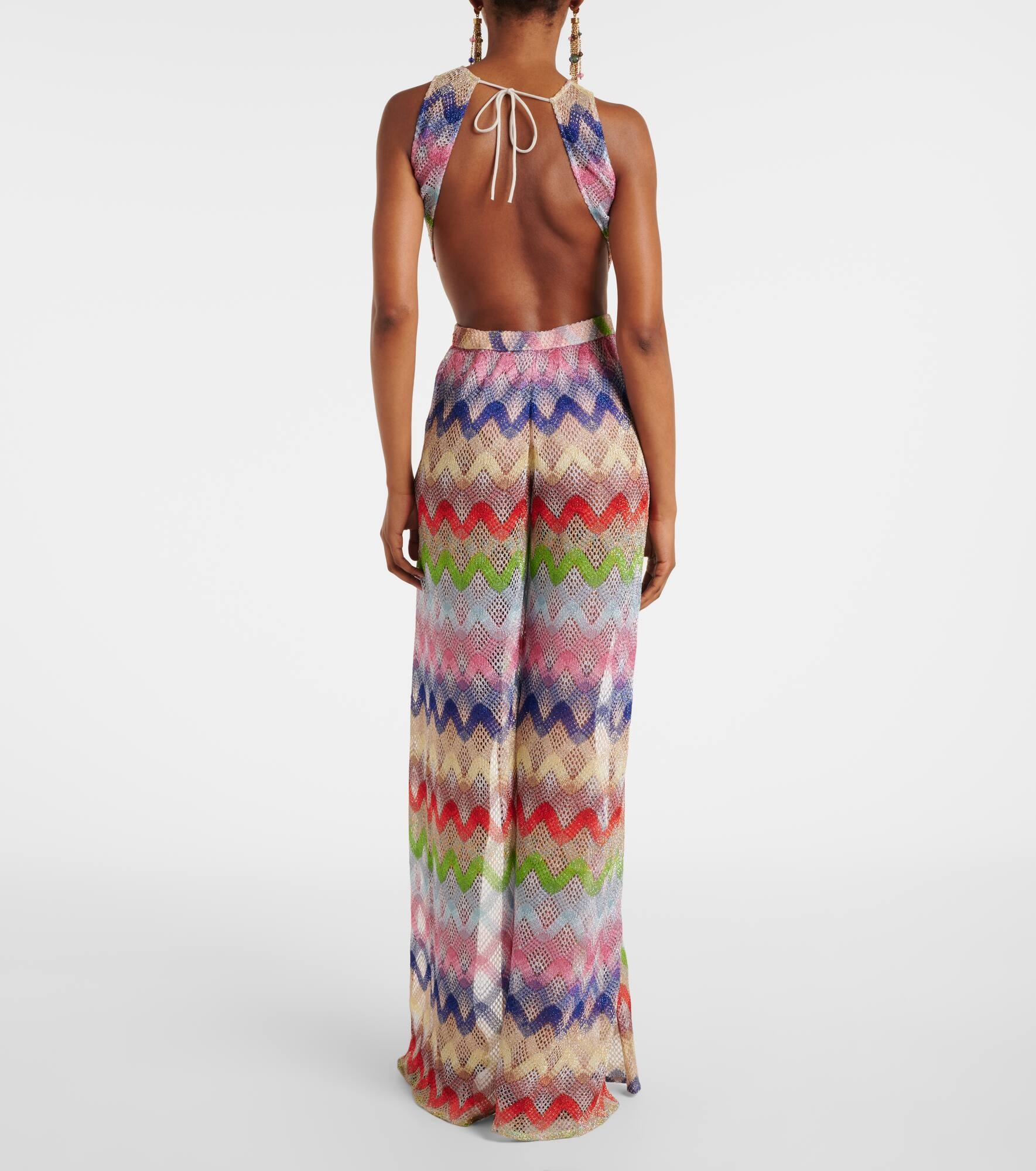 Zigzag lamé jumpsuit - 3