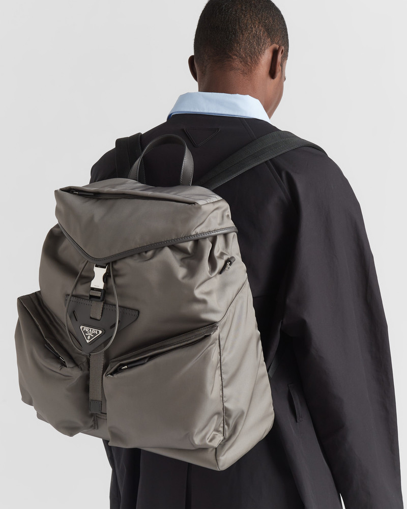 Prada Re-Nylon and leather backpack outlook