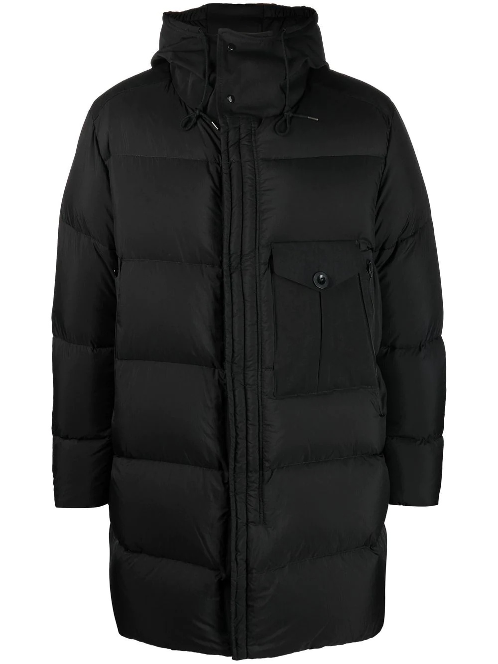 hooded puffer jacket - 1