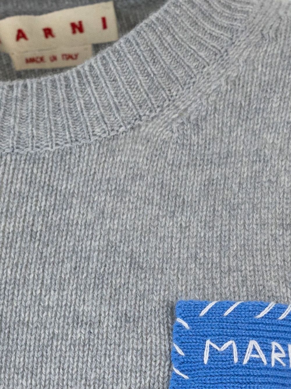 logo-patch cashmere sweater - 3