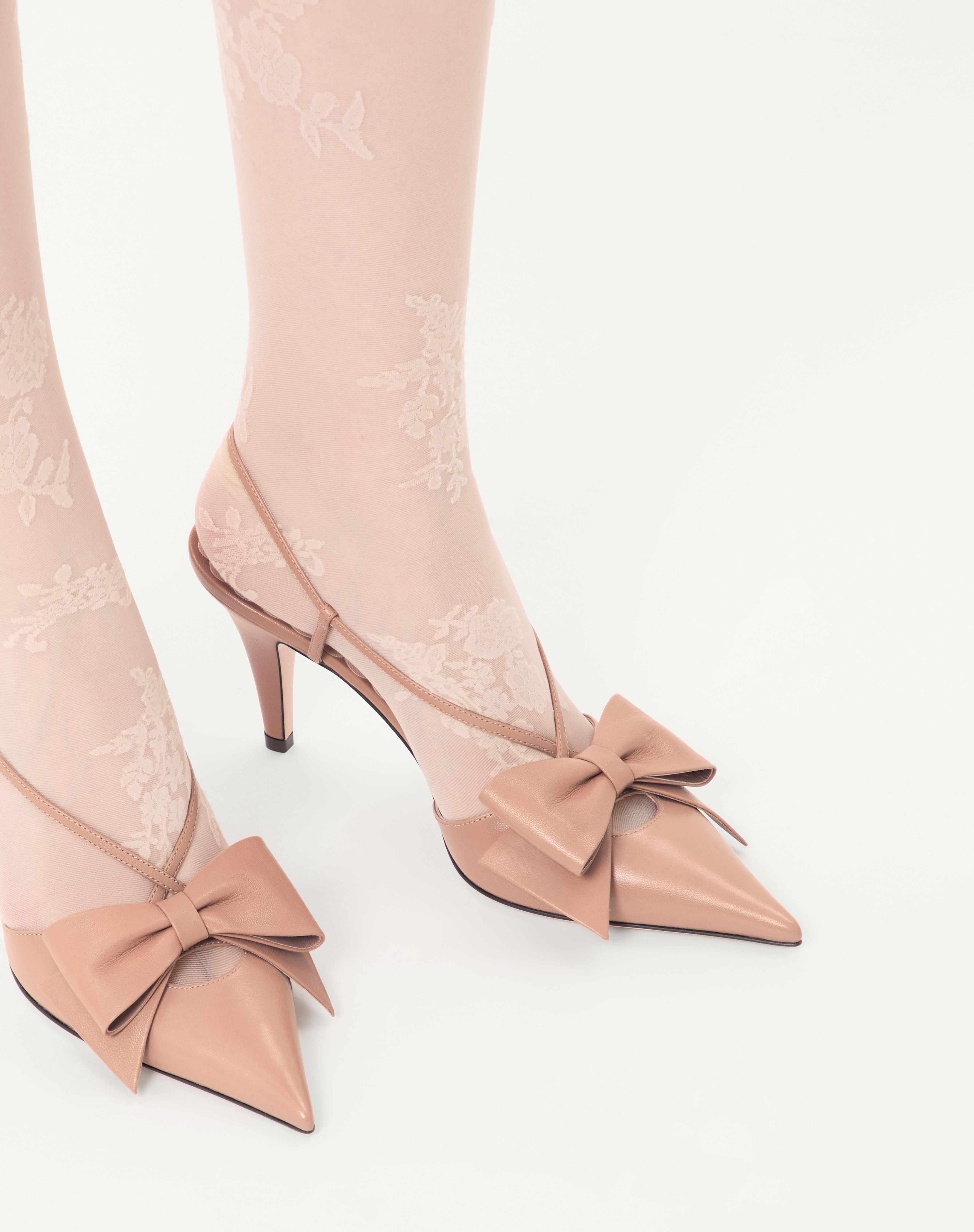 BOWOW SLINGBACK PUMPS IN KIDSKIN 85MM - 2