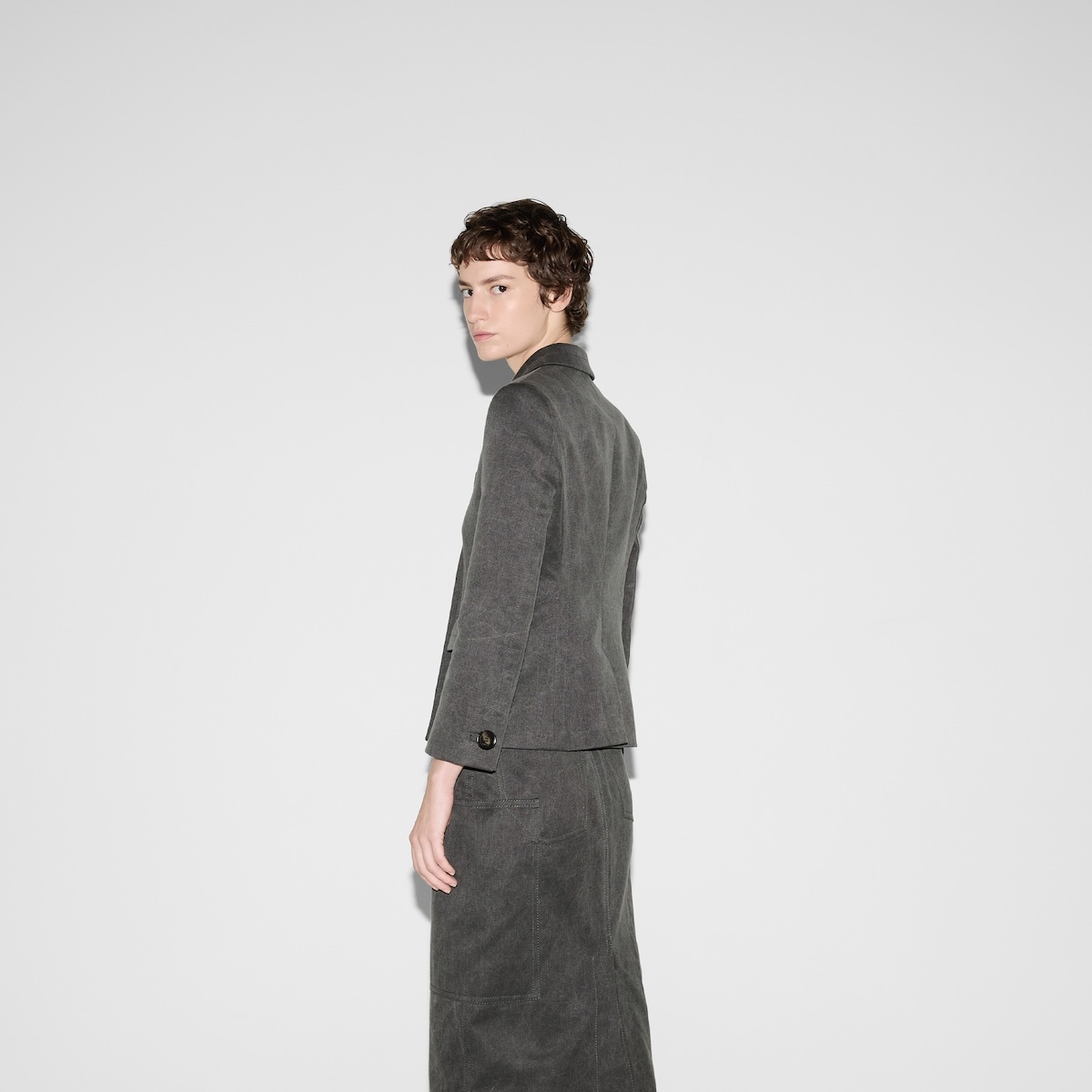 Cotton canvas delavé jacket - 4
