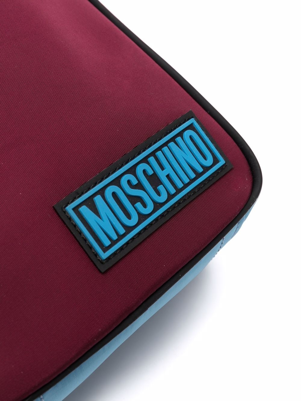 two-tone logo-patch messenger bag - 4