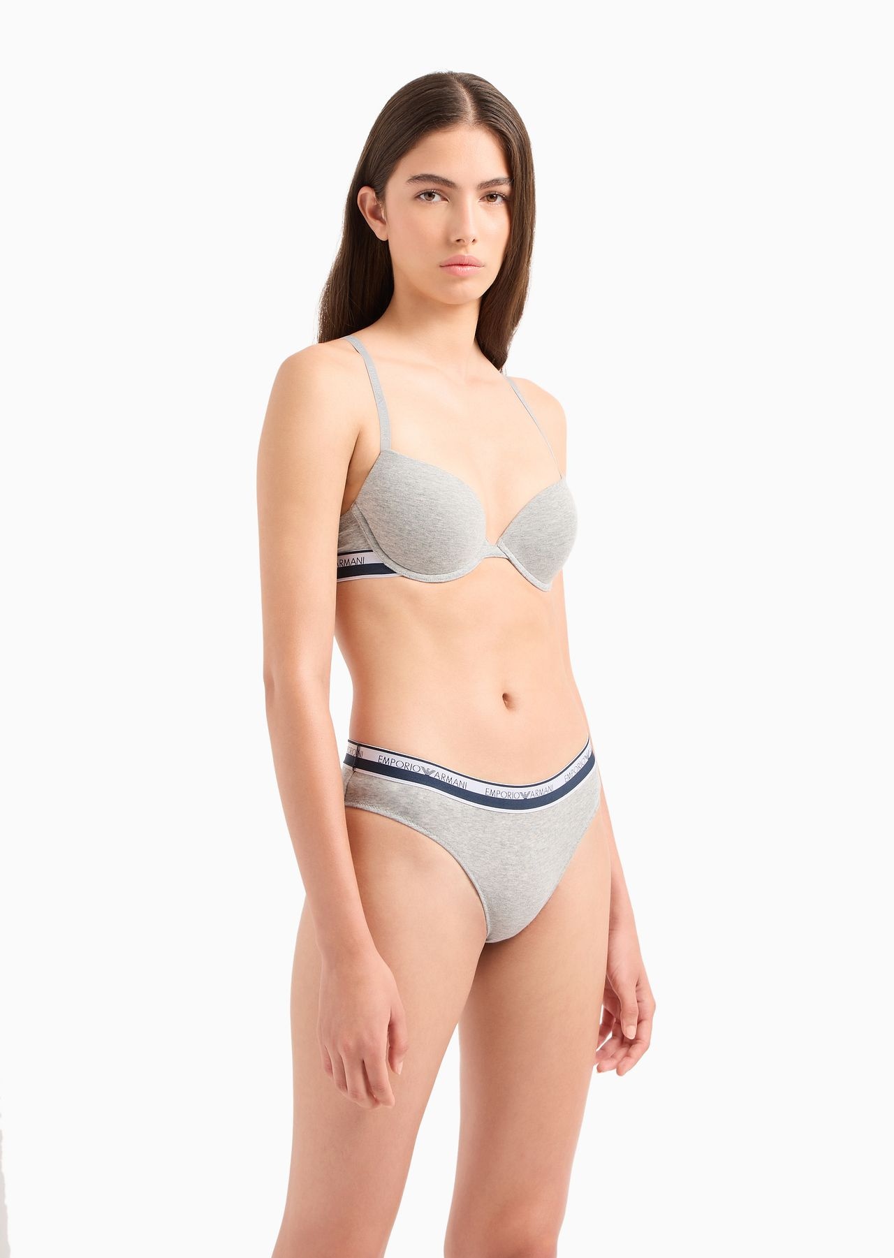 ASV iconic logo band organic cotton push-up bra - 2