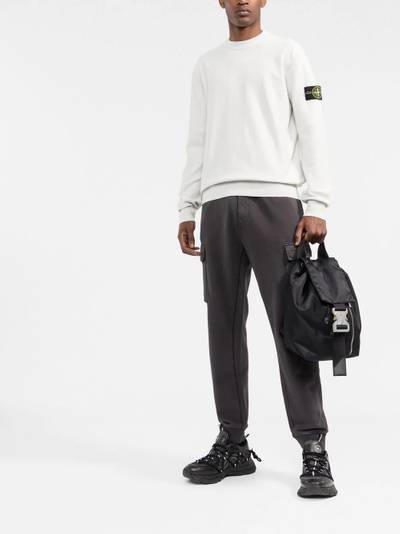 Stone Island Compass-patch cotton jumper outlook