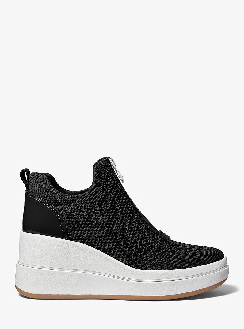 Emmy Mesh Zip-Up Wedge Trainer - 1