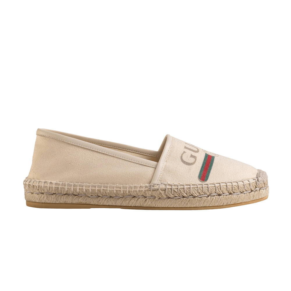 Gucci Wmns Logo Canvas Espadrilles 'Off White' - 1