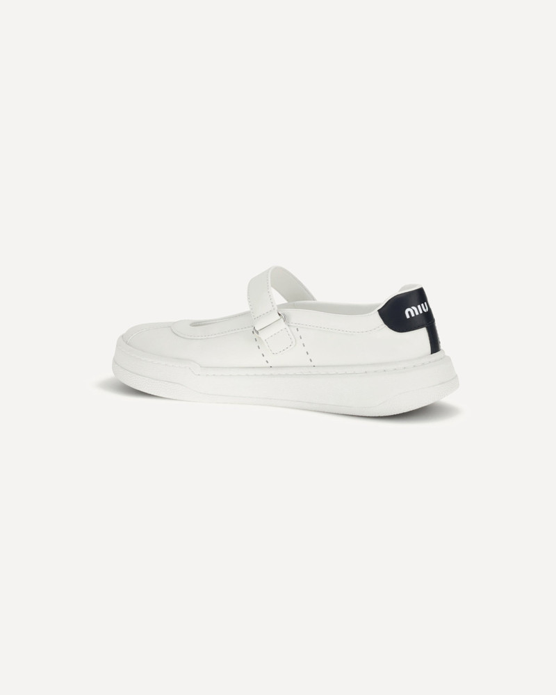 Miu Miu Leather Ballerinas Sneakers outlook