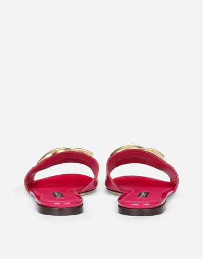 Dolce & Gabbana Patent leather sliders with DG logo outlook