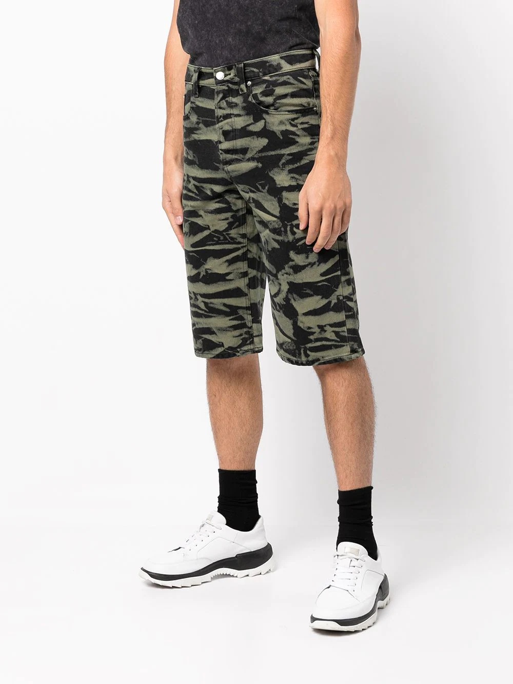 camouflage knee-length shorts - 4