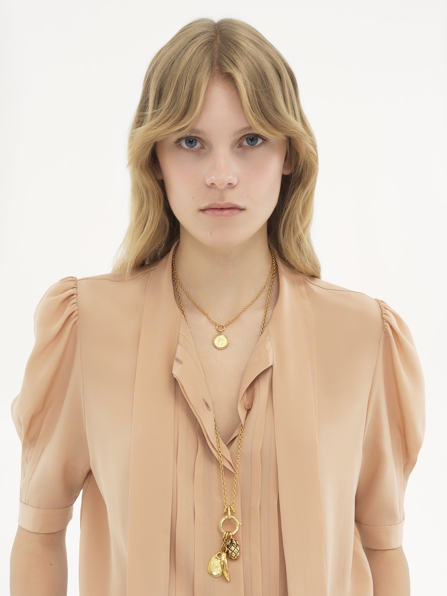 LAVALLIÈRE BLOUSE IN CRÊPE DE CHINE - 6