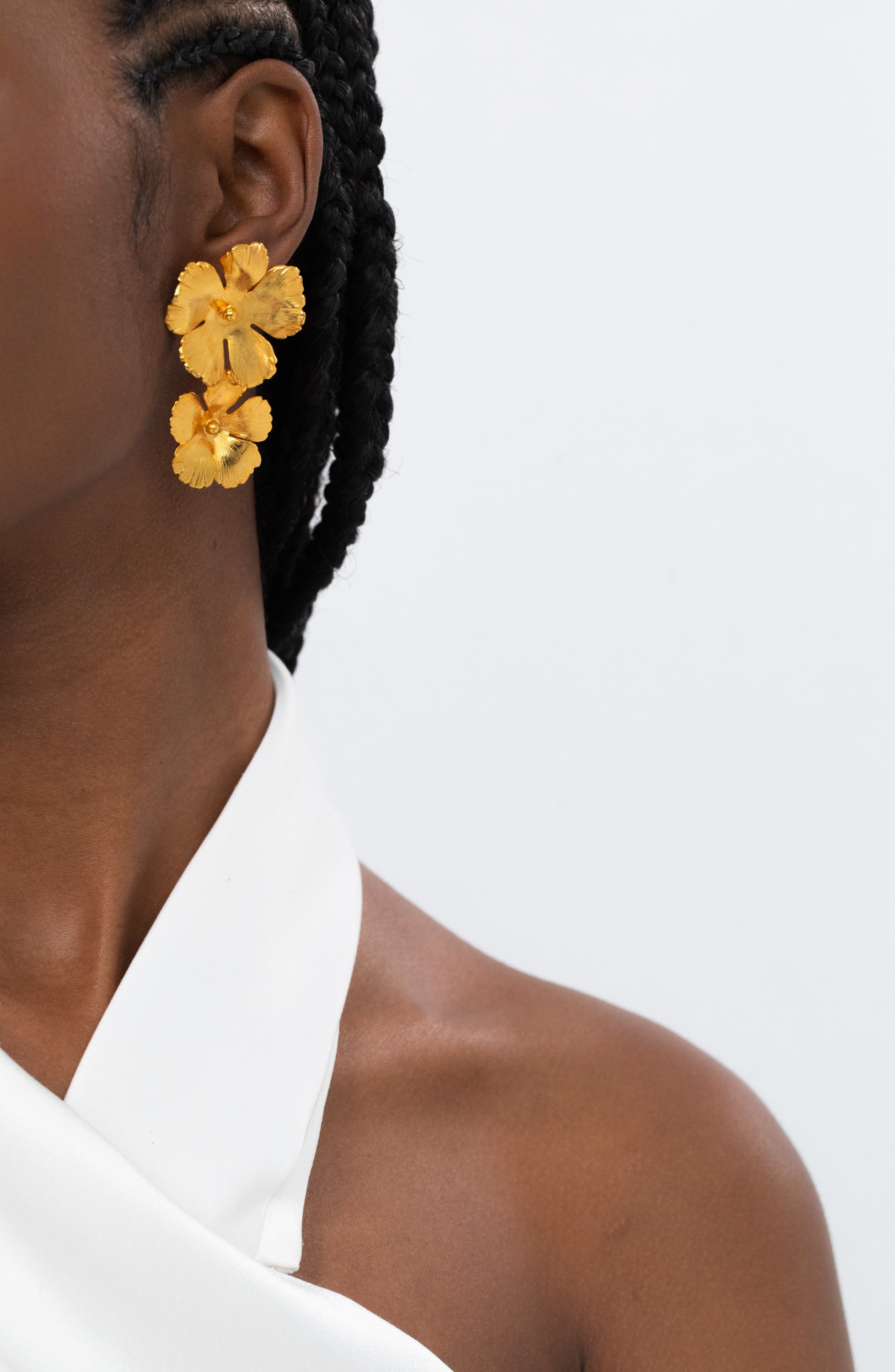 Jennifer Behr Collette Floral Drop Earrings in Gold at Nordstrom - 2