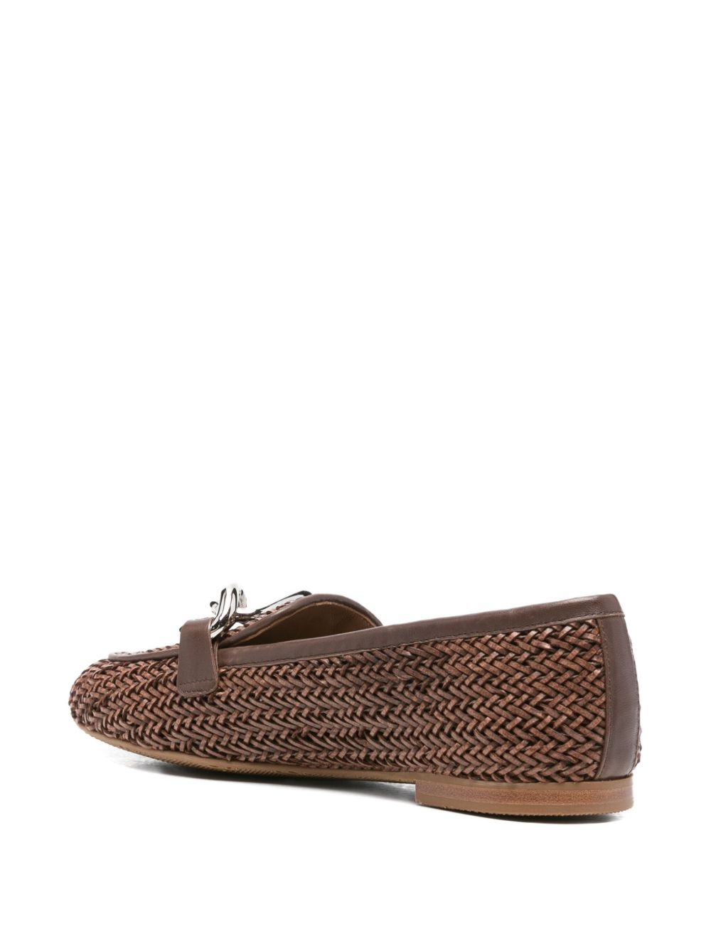 woven chain loafers - 3