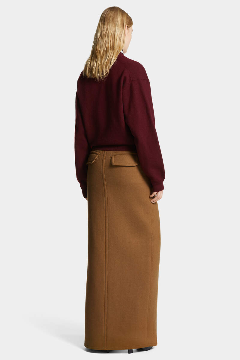 PEACOAT LONG SKIRT - 4