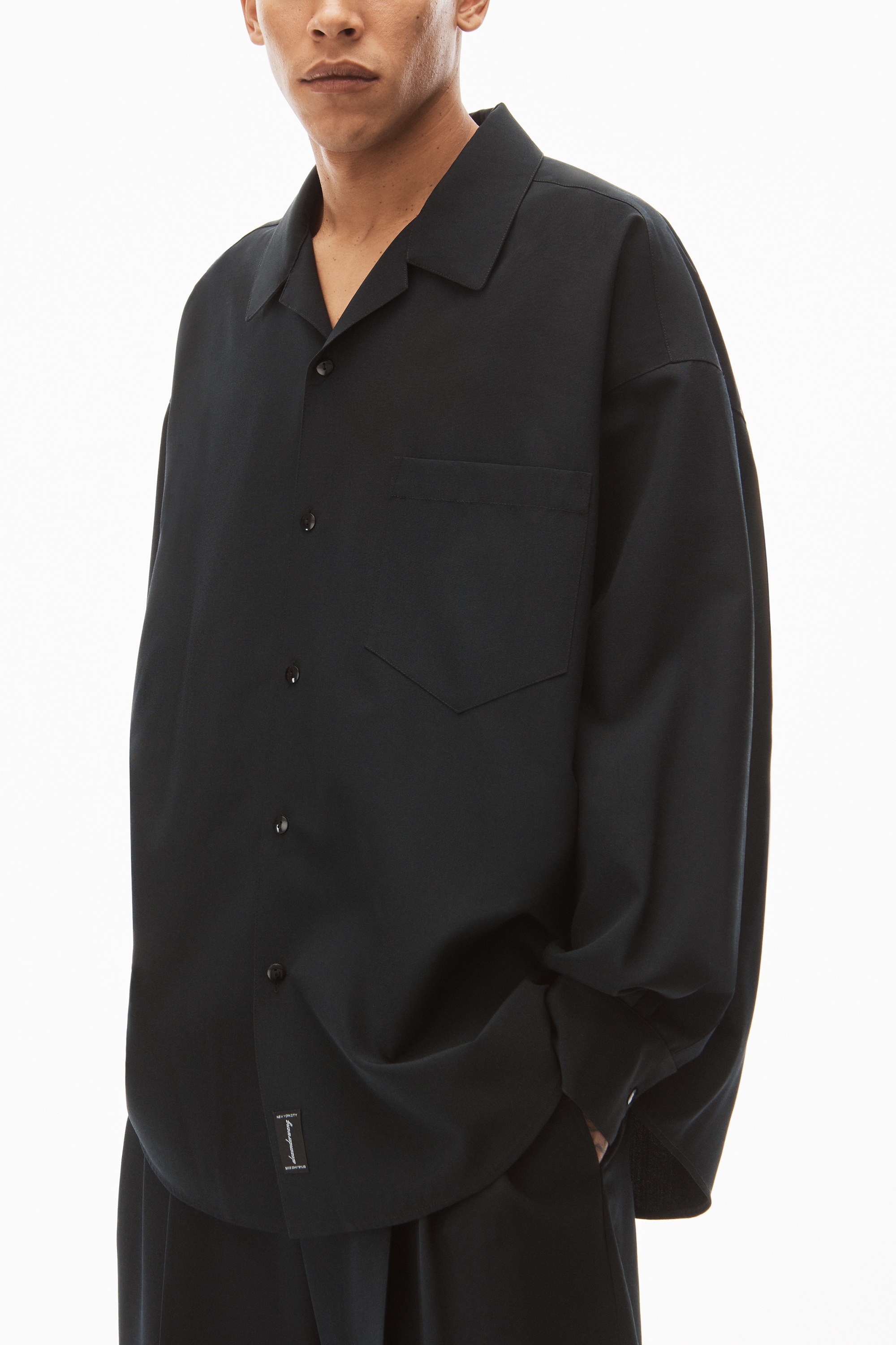 DRESS SHIRT IN WOOL BLEND TAILORING - 3
