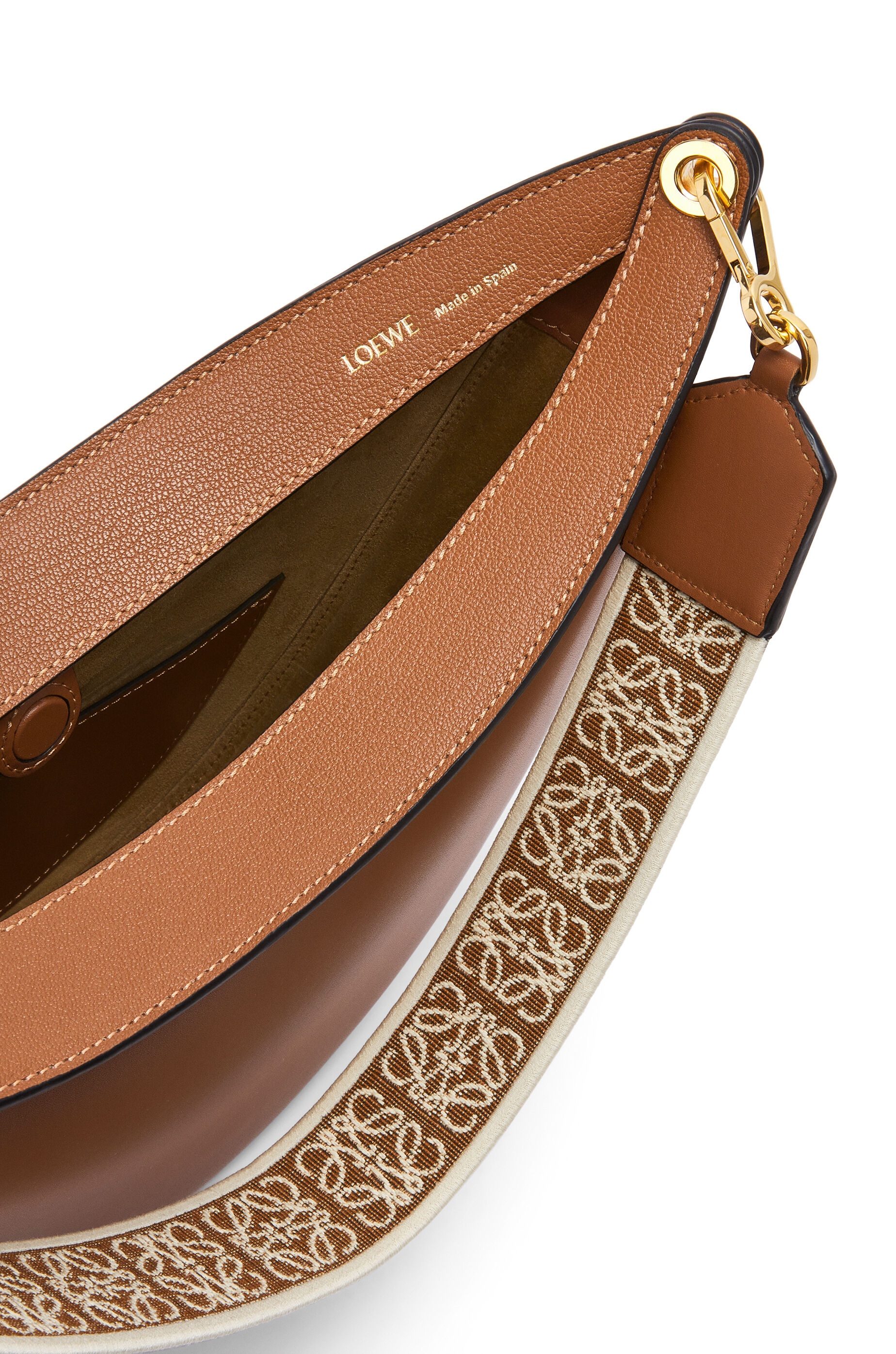 LOEWE Luna bag in satin calfskin and jacquard - 7