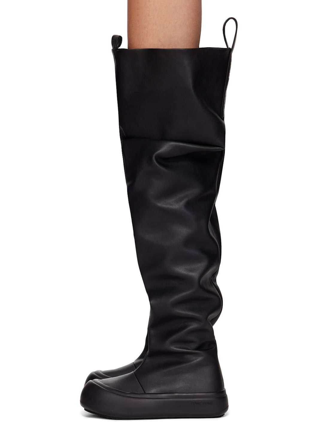 Black High Fisherman Boots - 3