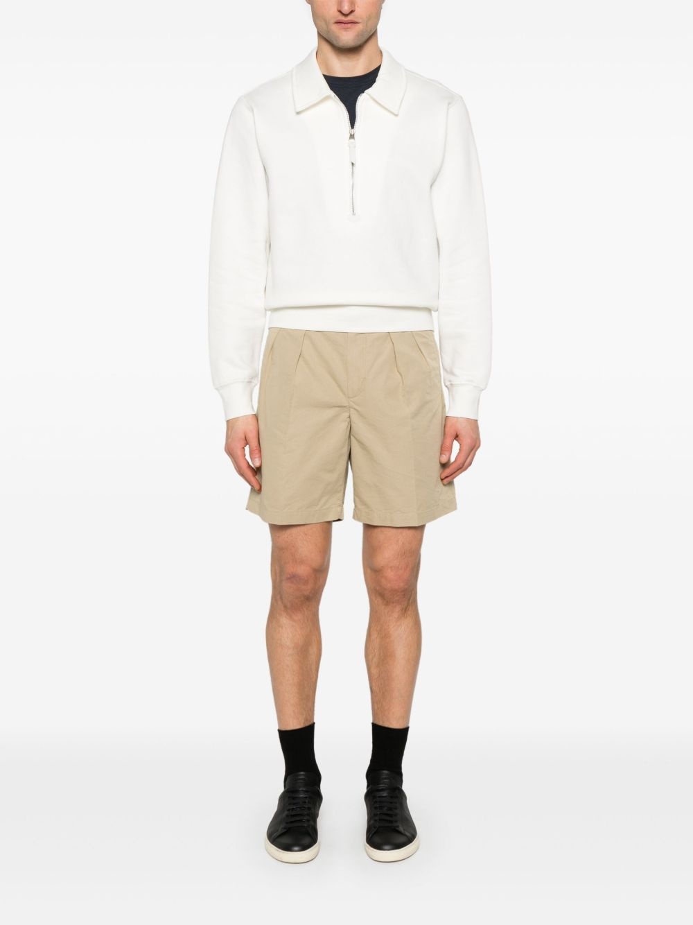 pleat-detail shorts - 2