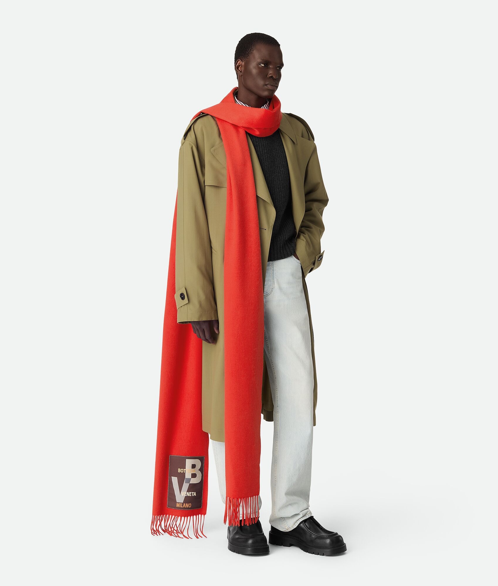 Large Cashmere Scarf - 2