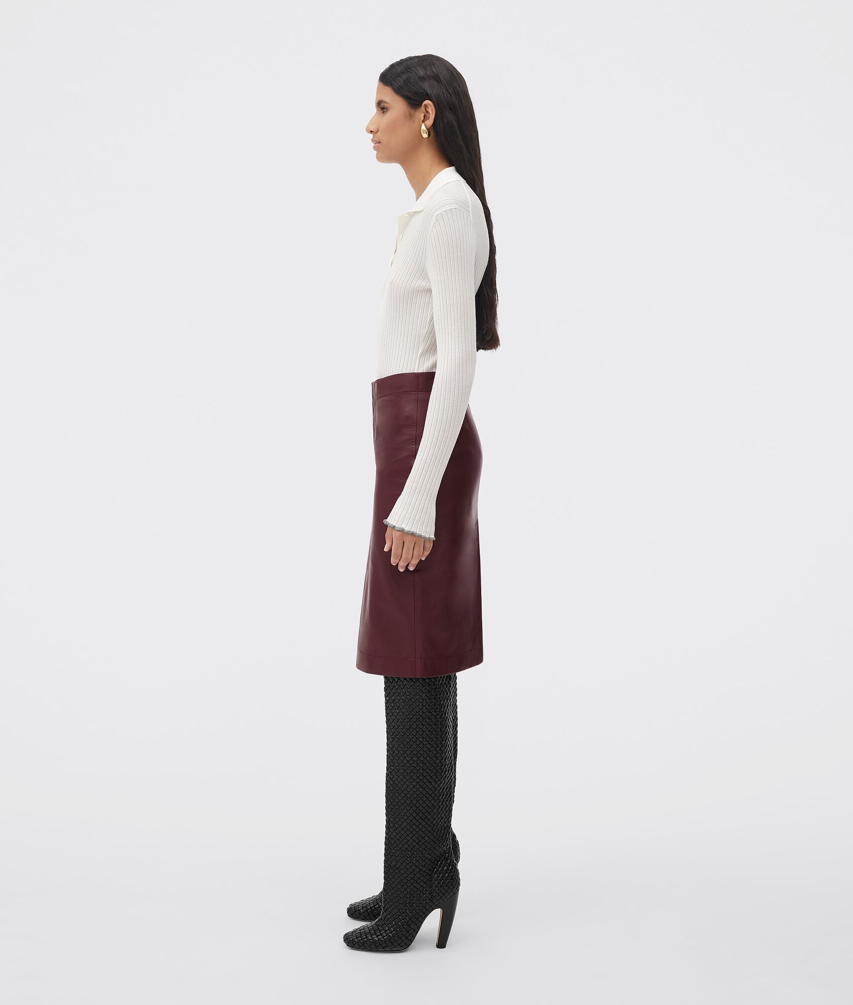 soft leather skirt - 2