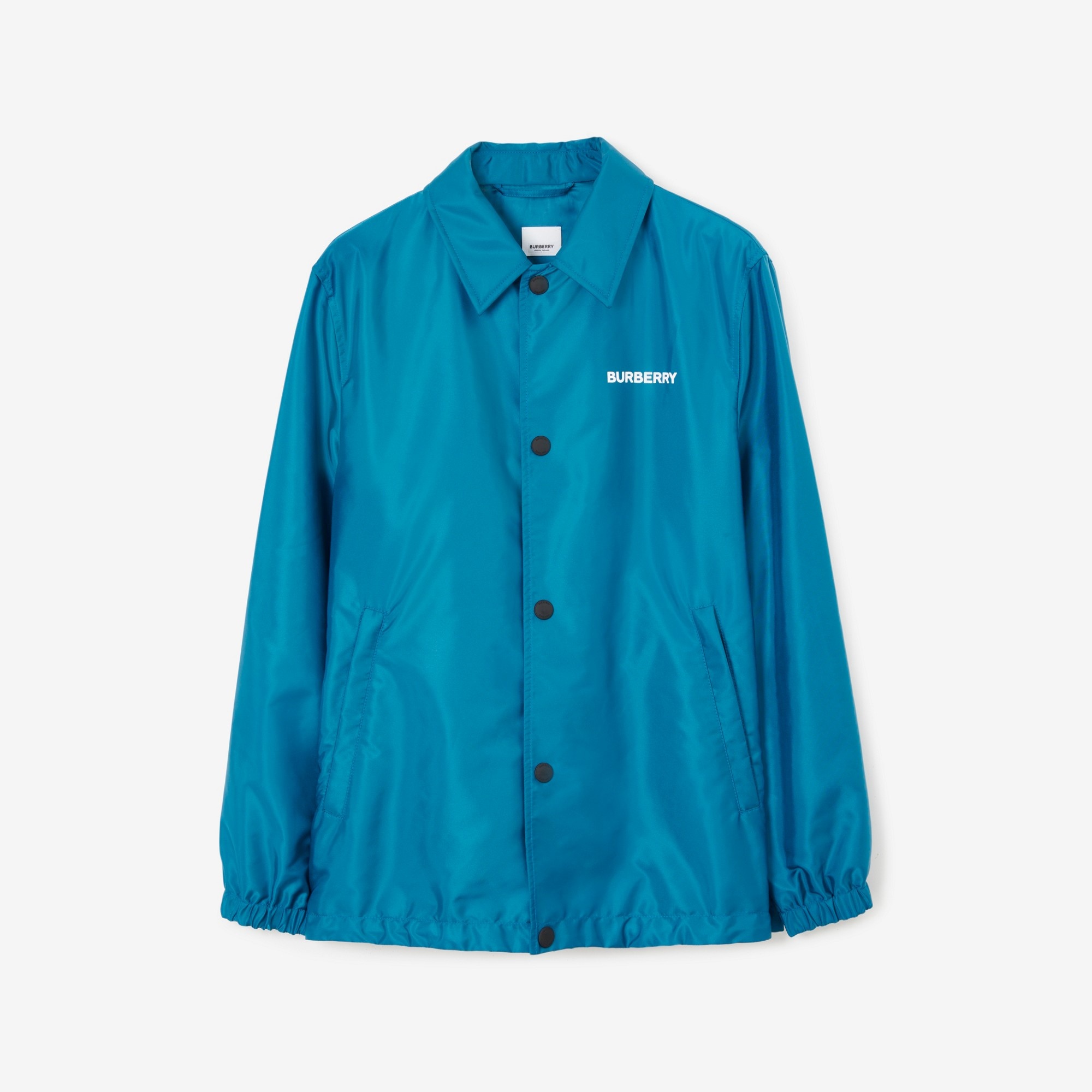 Slogan Print Nylon Jacket - 1