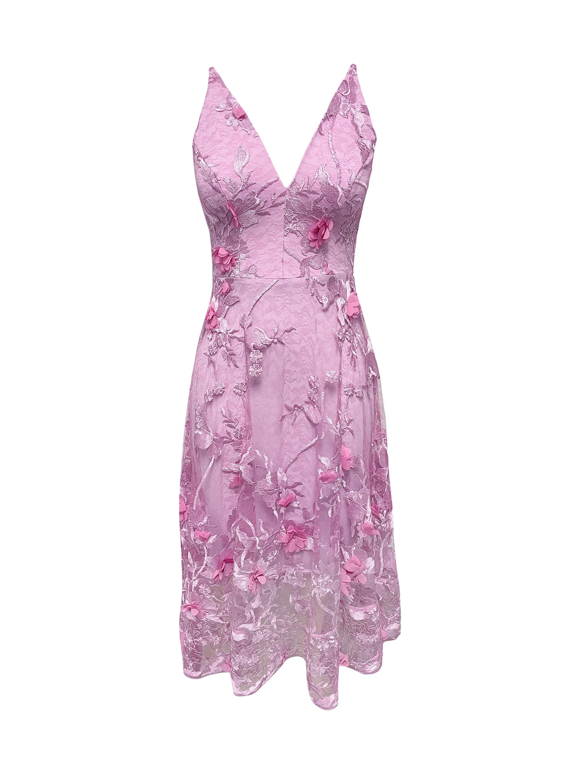Women's Audrey Lace A-Line Dress - Lavender - 1