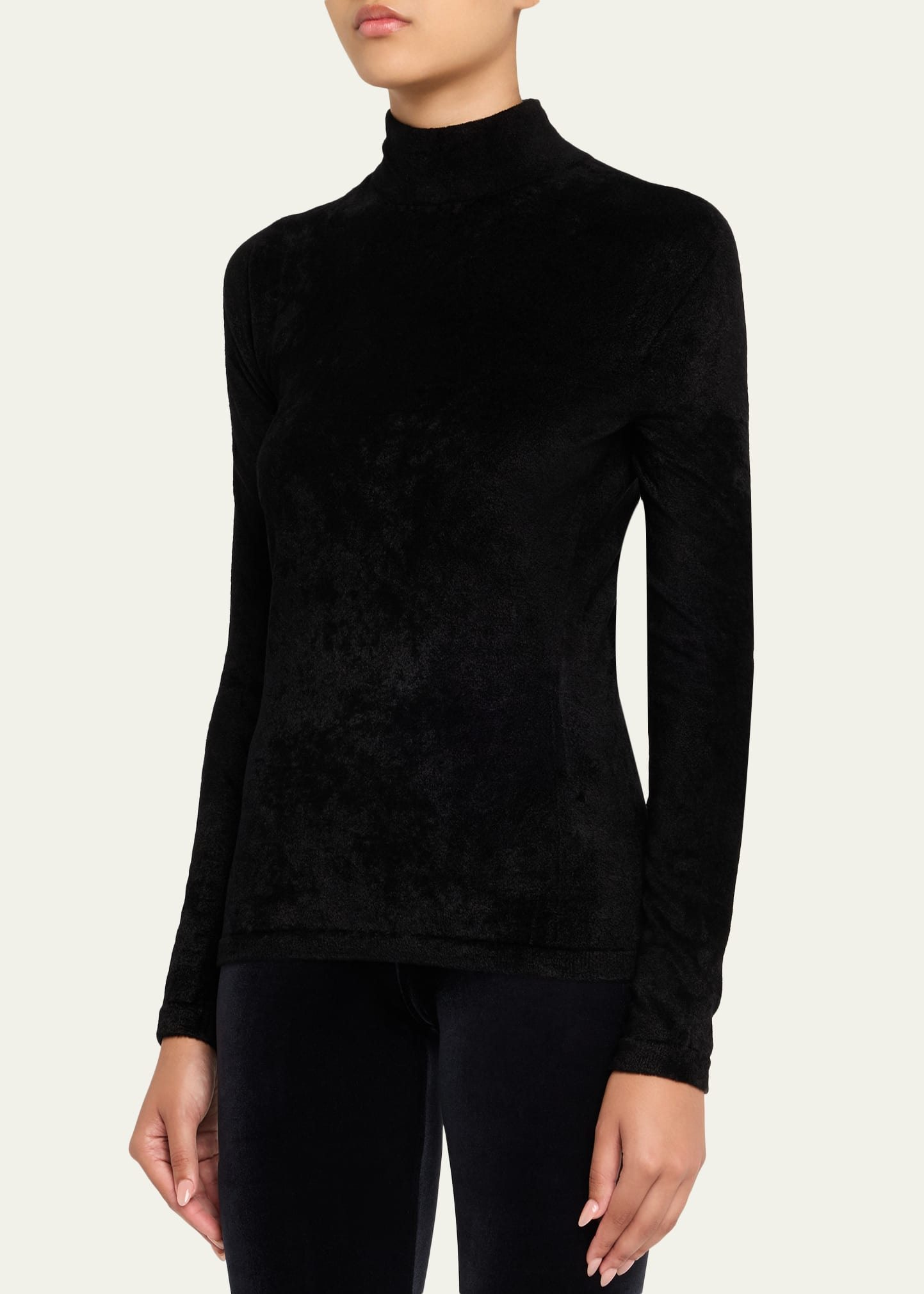 Mock-Neck Chenille Sweater - 4