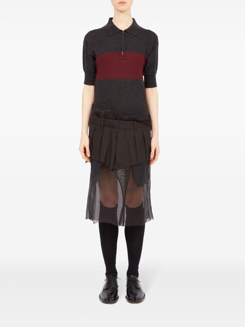 Maison Margiela cotton-wool blend midi dress outlook
