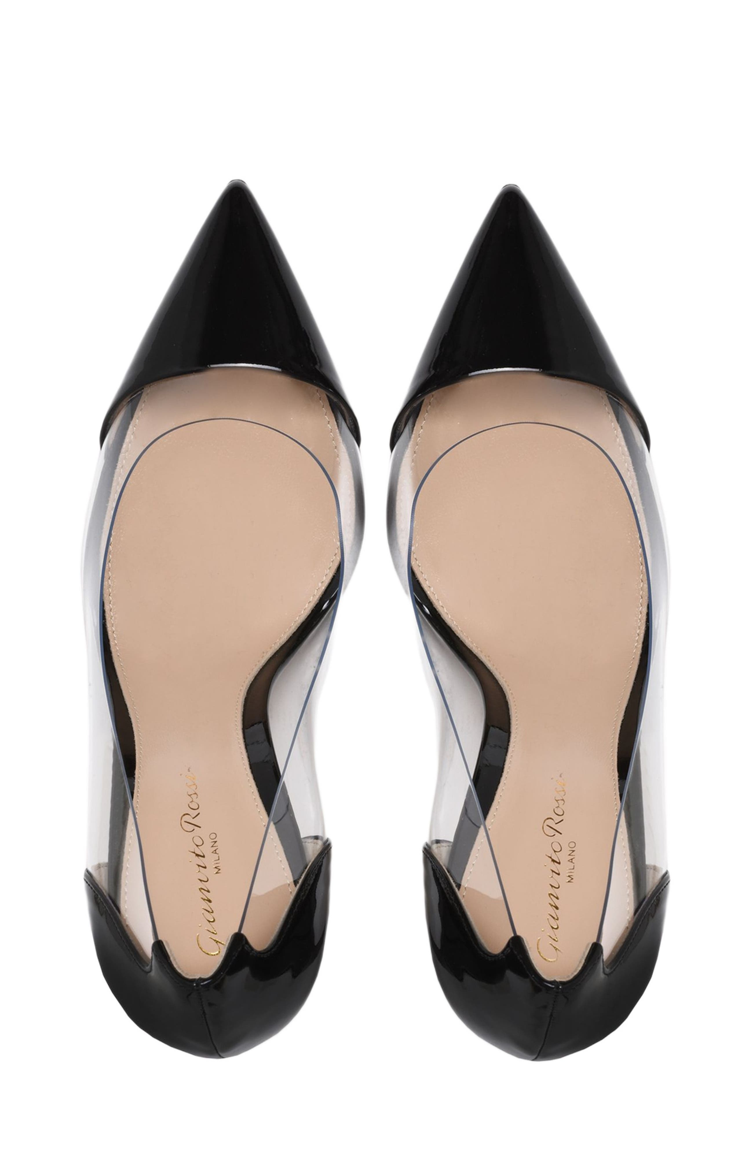 Gianvito Rossi Plexi Pumps in Black at Nordstrom - 3
