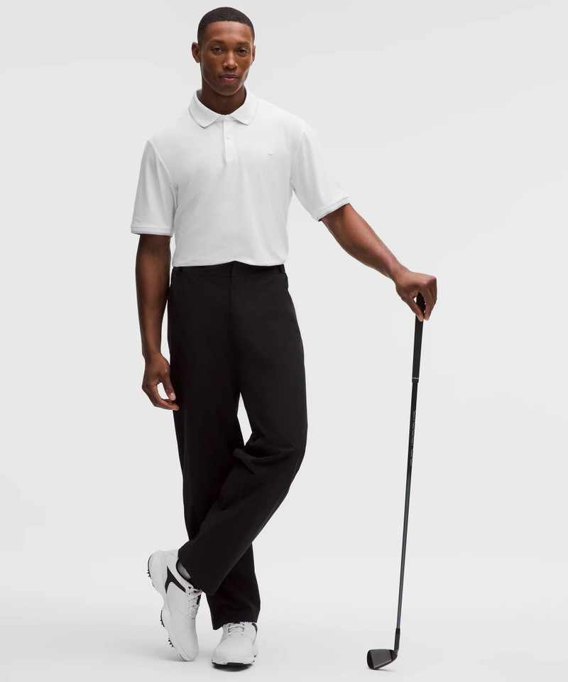 lululemon UV-Protective Striped Mesh Tennis Polo Shirt outlook