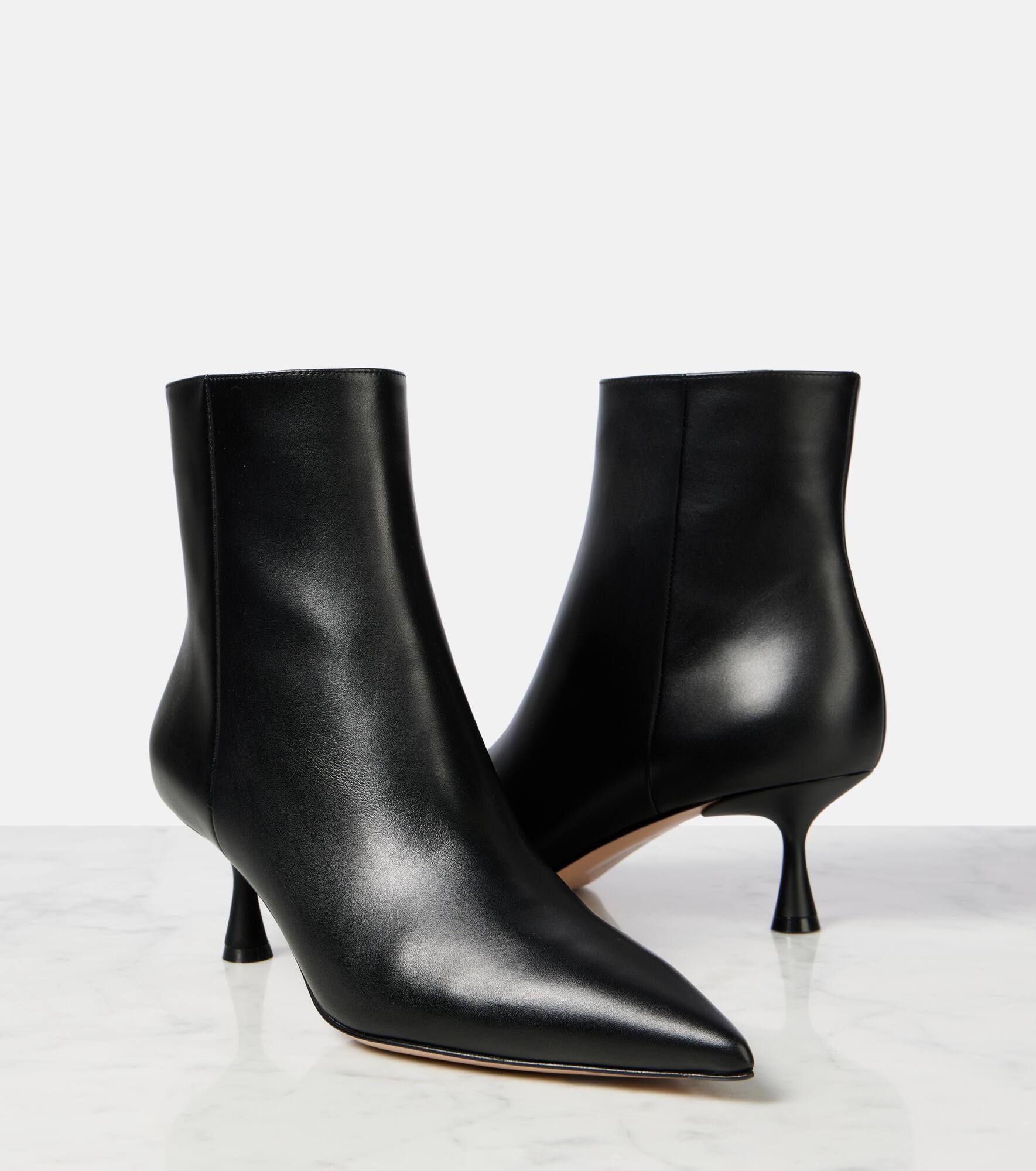 Leather ankle boots - 5