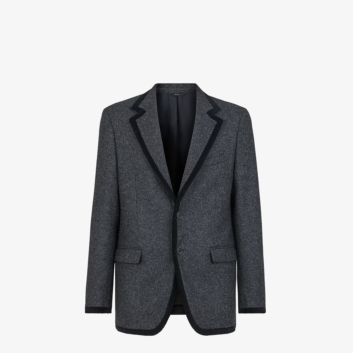 Gray wool blazer - 1