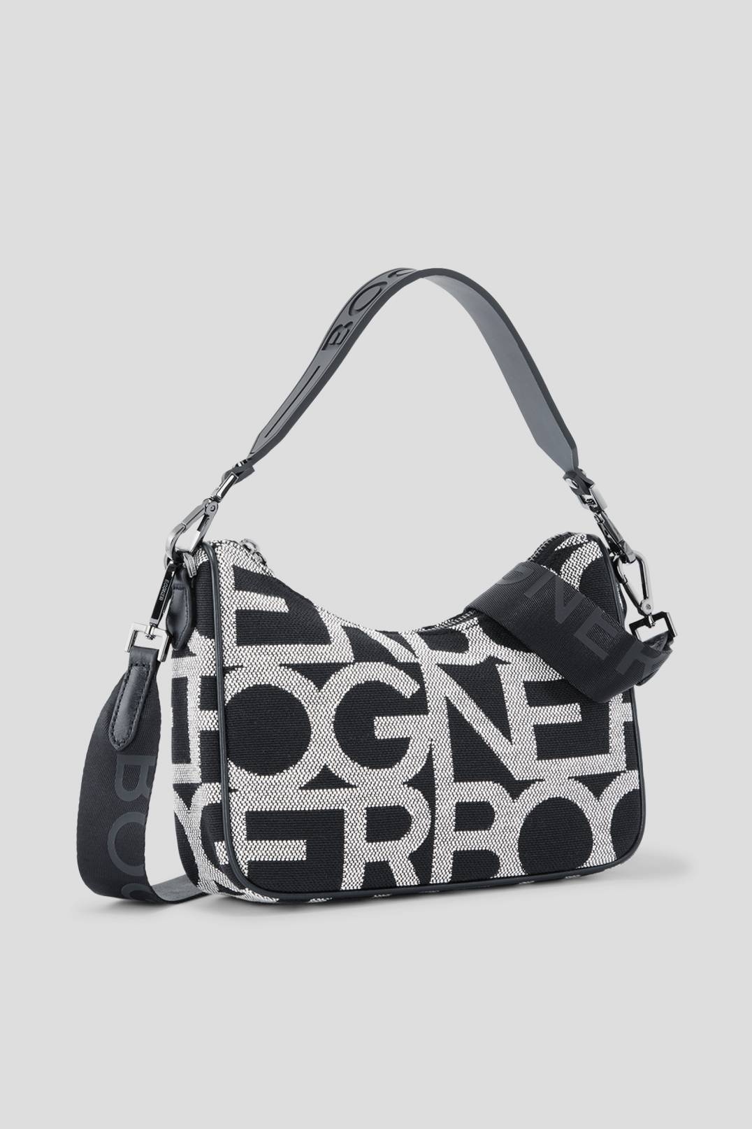 PANY LORA SHOULDER BAG IN BLACK/OFF-WHITE 2