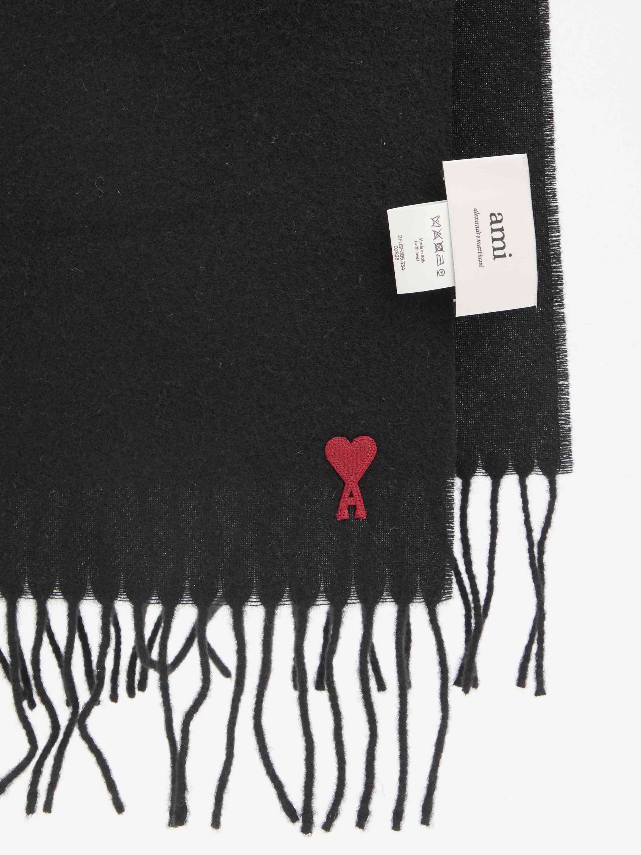 Ami Paris Men Ami De Coeur Scarf - 3