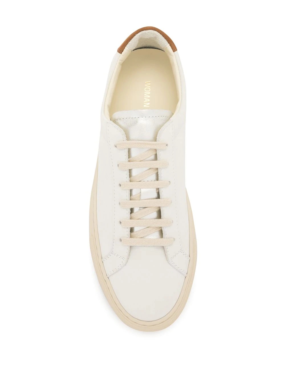 low top lace-up sneakers - 4