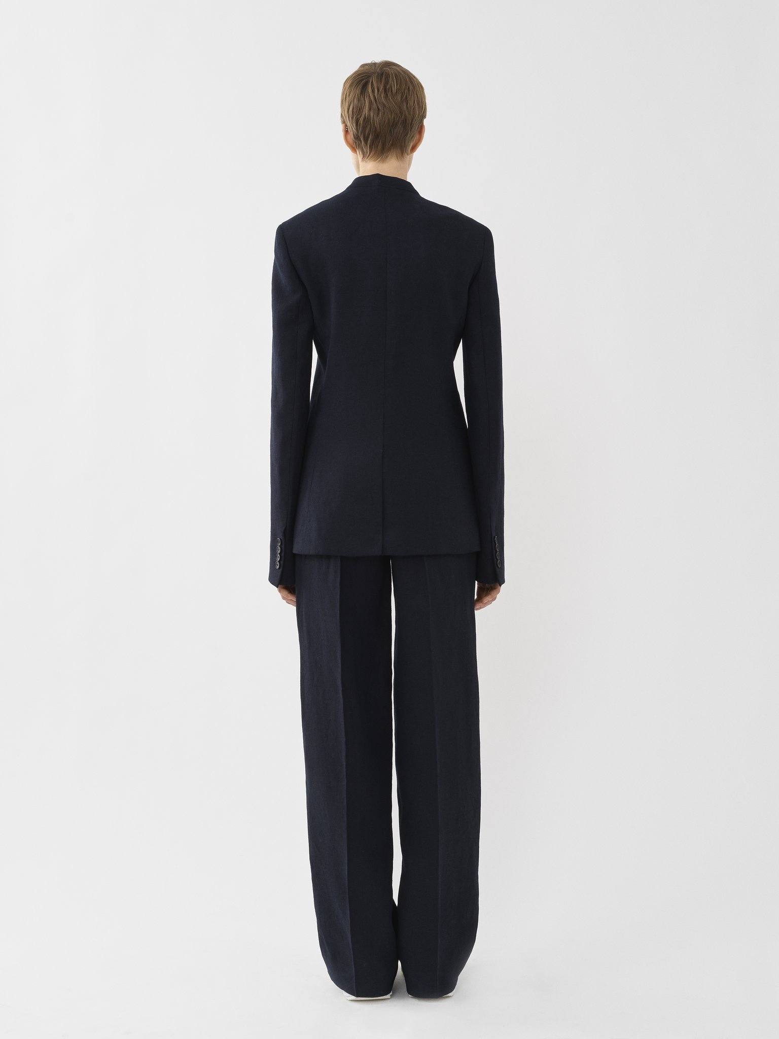 BUTTONLESS TAILORED JACKET - 5