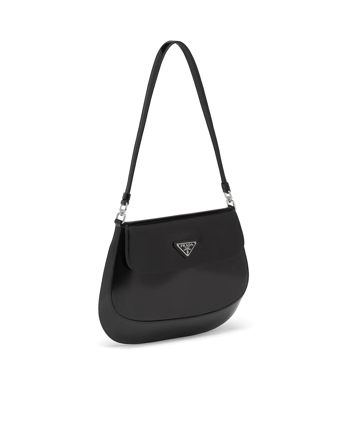 Prada Cleo brushed leather shoulder bag with flap - 3