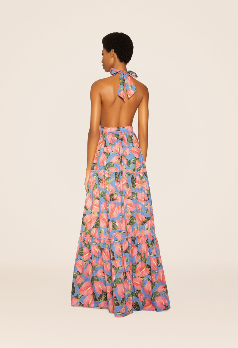 Naranja Anturios Blue Maxi Dress 4