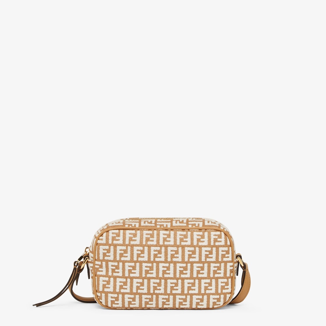 FF monogram-embroidered raffia bag, FENDI