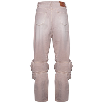 Y/Project Draped Cuff Pink Jeans in Pink outlook
