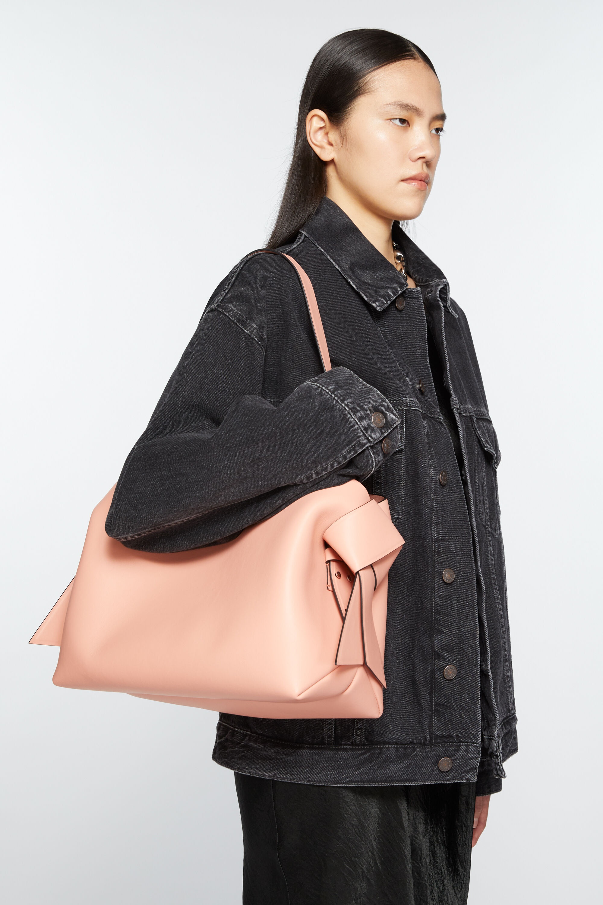 Musubi midi tote - Salmon pink - 2