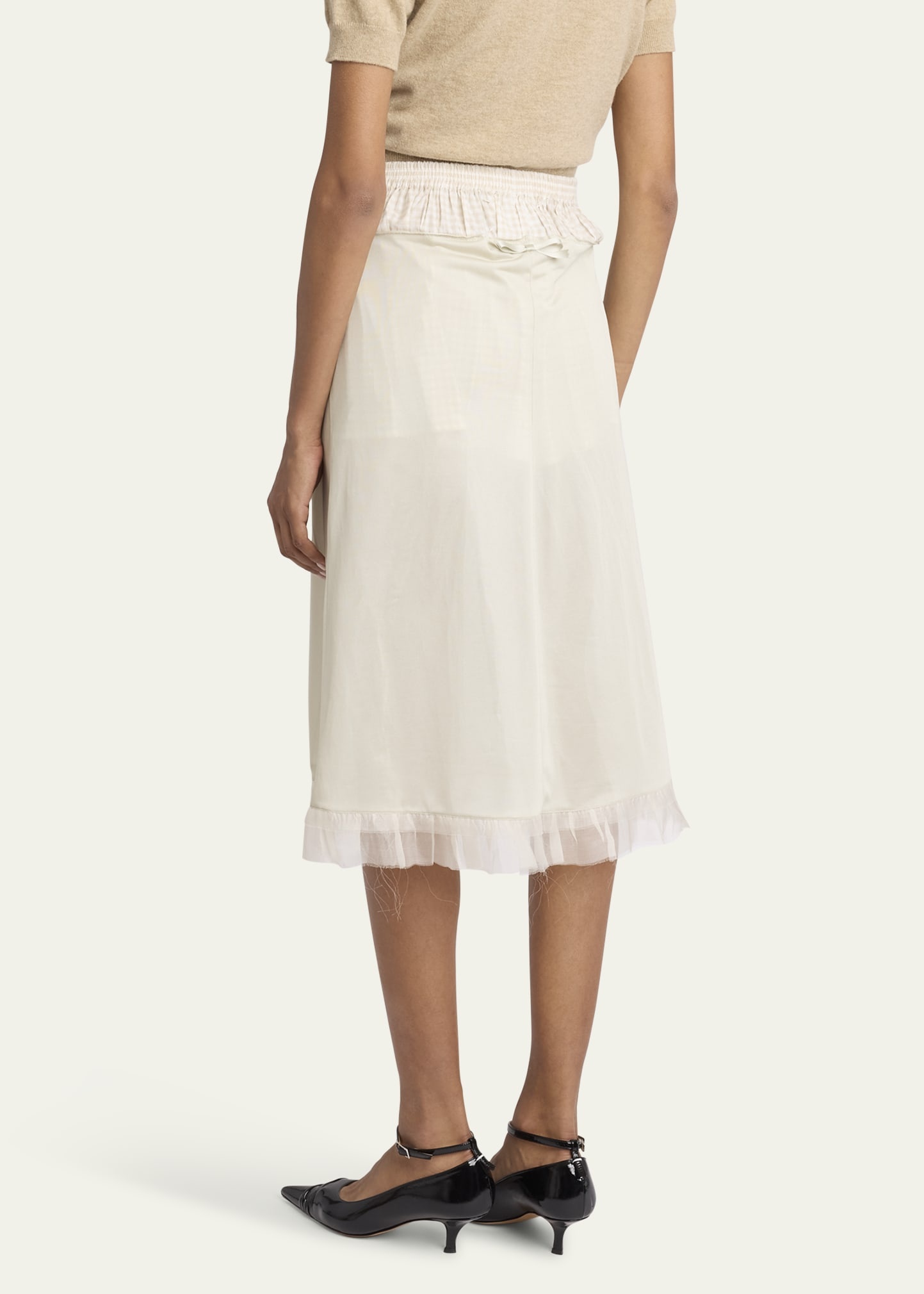 Check Hybrid Midi Skirt - 3
